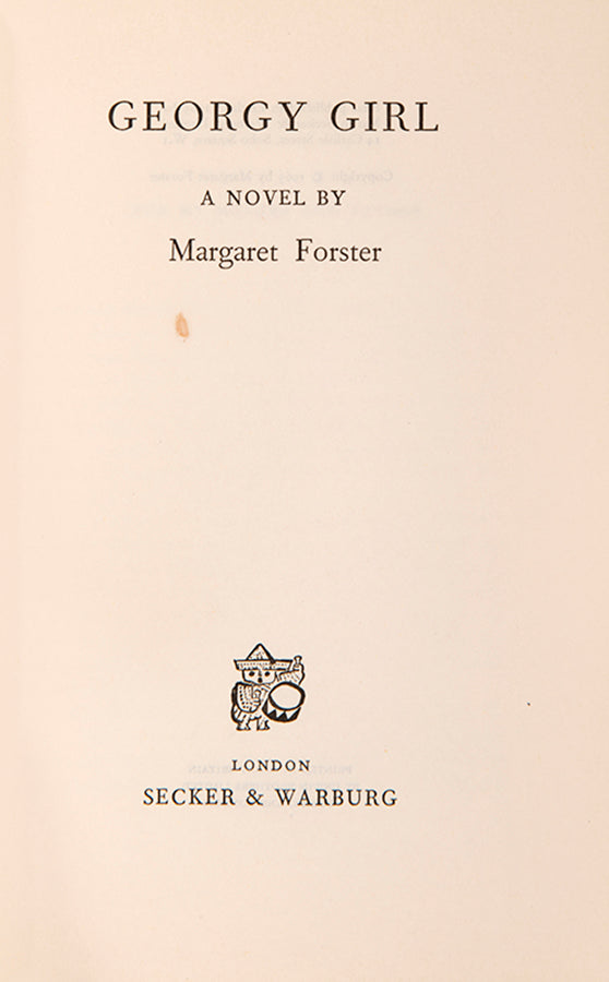 First edition of Georgy Girl by Margaret Forster.