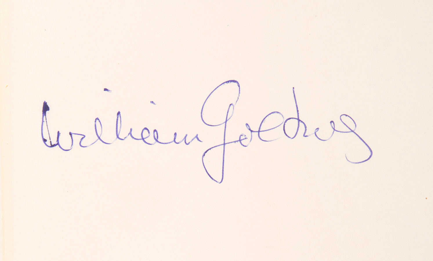 First edition of The Paper Men by William Golding, signed by the author.