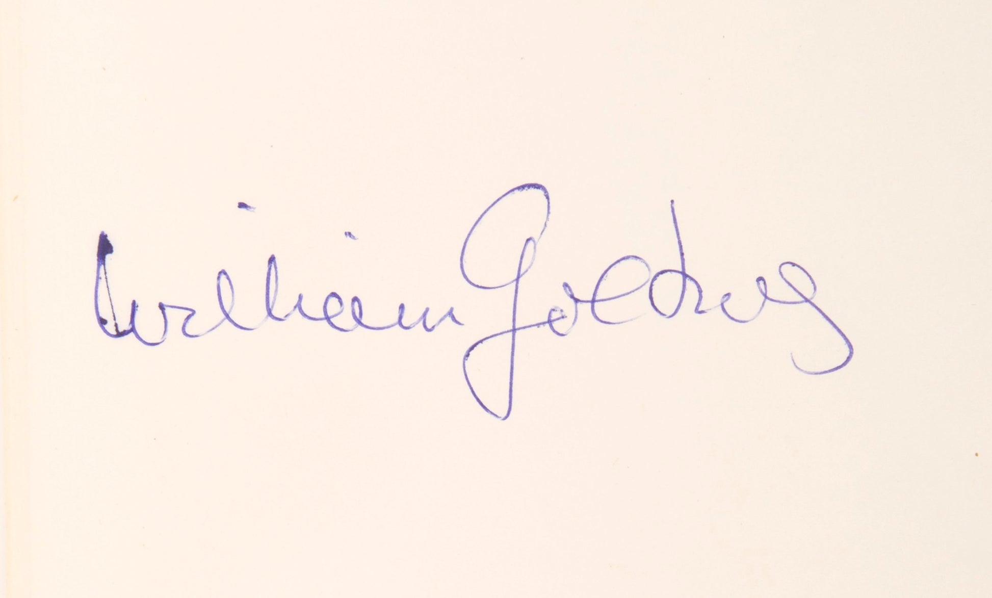 First edition of The Paper Men by William Golding, signed by the author.