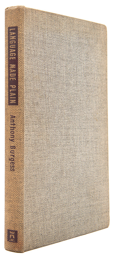 First edition of Language Made Plain by Anthony Burgess, inscribed by the author