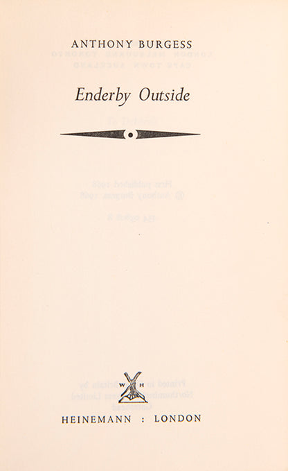 First edition of Enderby Outside by Anthony Burgess.