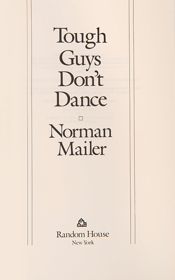 First edition of Tough Guys Don't Dance by Norman Mailer, one of 350 copies specially bound and signed by the author