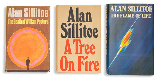 First edition of the Frank Dawley Trilogy by Alan Sillitoe, signed by the author.