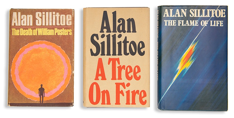 First edition of the Frank Dawley Trilogy by Alan Sillitoe, signed by the author.