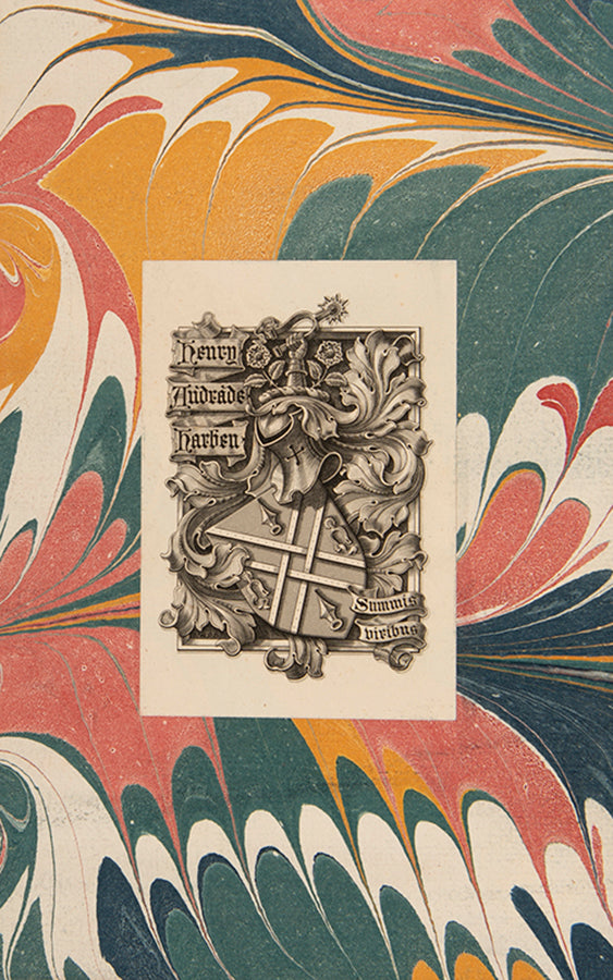 A handsome three-volume edition of Milton's collected works, with critical notes, in green morocco gilt by Hatchards.