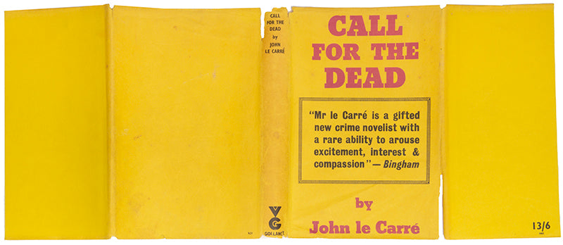 First edition of Call for the Dead by John Le Carre, the author's first novel.