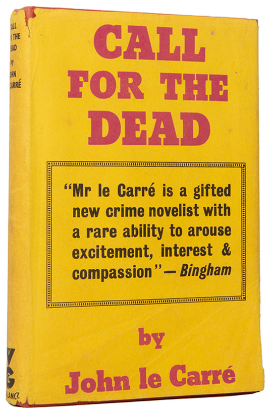 First edition of Call for the Dead by John Le Carre, the author's first novel.