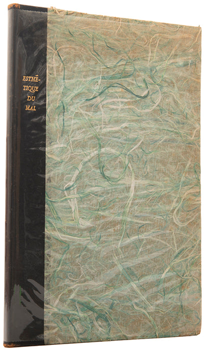First edition of Esthetique du Mal by Wallace Stevens, signed by the illustrator and type designer.