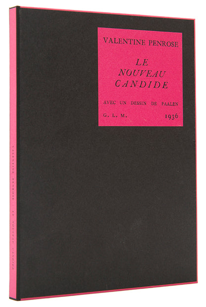First edition of Le Nouveau Candide by Valentine Penrose, inscribed by the author to André Breton. 