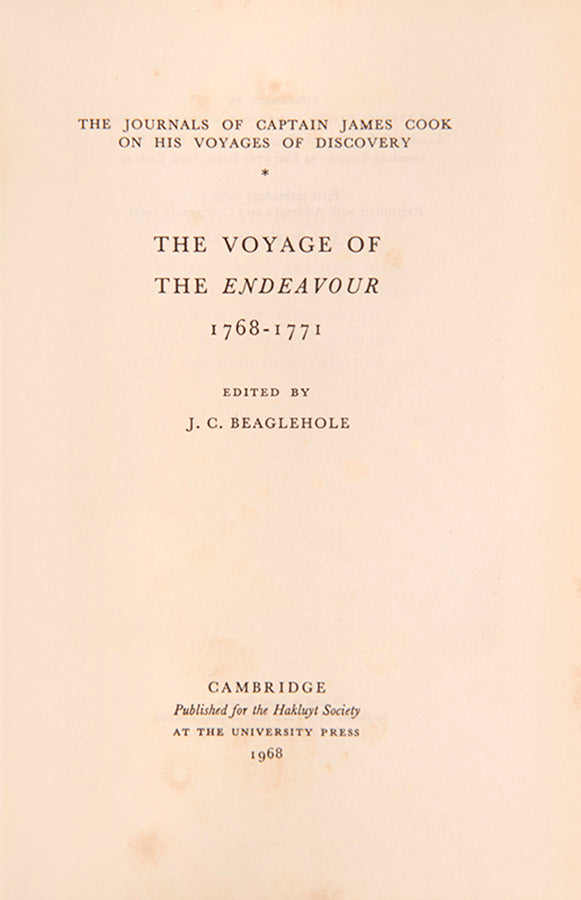 The standard modern edition of Cook's voyages.
