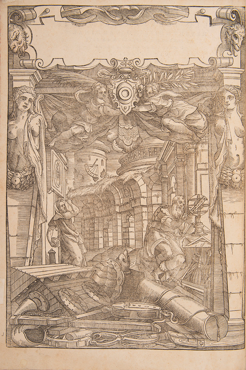 First Barbaro edition of I dieci libri dell'architettura by Vitruvius, published in 1556.