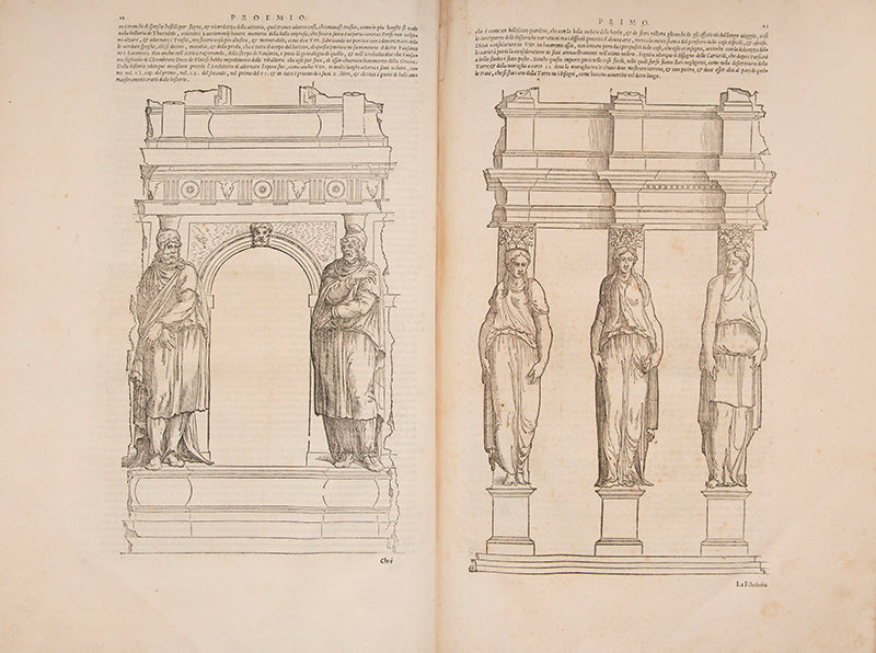 First Barbaro edition of I dieci libri dell'architettura by Vitruvius, published in 1556.