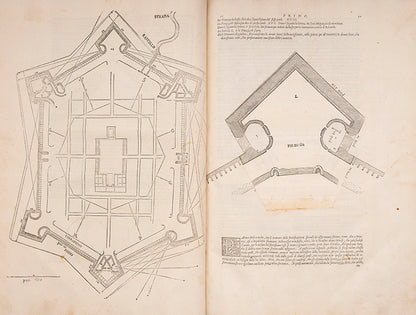 First Barbaro edition of I dieci libri dell'architettura by Vitruvius, published in 1556.