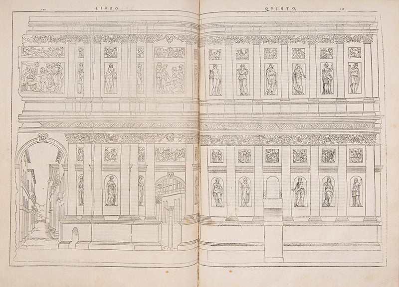 First Barbaro edition of I dieci libri dell'architettura by Vitruvius, published in 1556.