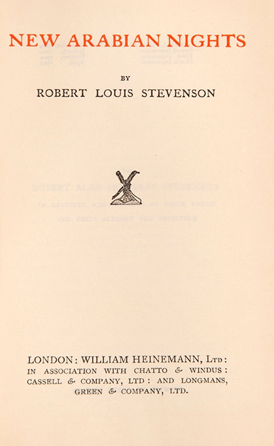 The complete works of Robert Louis Stevenson in 5 volumes, including Treasure Is;land and Jekyll and Hyde.