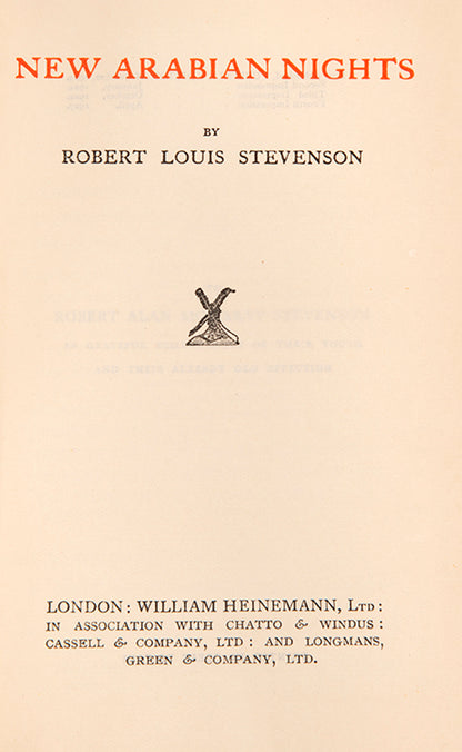 The complete works of Robert Louis Stevenson in 5 volumes, including Treasure Is;land and Jekyll and Hyde.