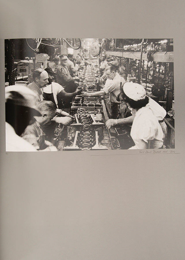 Robert Frank's Flower Is consists of three bodies of work. It begins with photographs taken in Paris of flowers, flower sellers, and chance encounters on the street, continues in a car factory in Detroit, and ends with polaroids made in Mabou Mines, Nova Scotia.