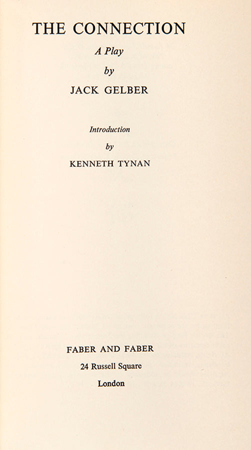 First edition of The Connection by Jack Gelber.