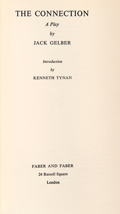 First edition of The Connection by Jack Gelber.