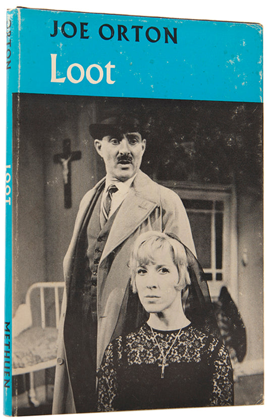 First edition, casebound issue of Loot by Joe Orton, his second staged play.