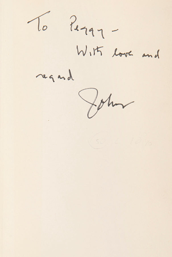 First edition of West of Suez by John Osborne, inscribed by the author to his agent. 