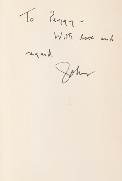 First edition of West of Suez by John Osborne, inscribed by the author to his agent. 