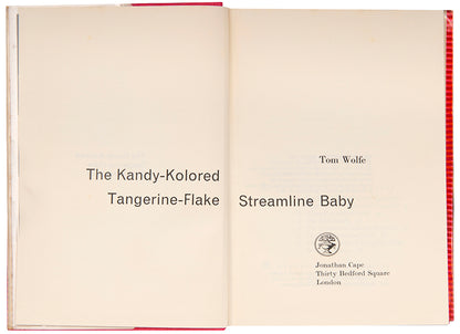First UK edition of The Kandy-Kolored Tangerine-Flake Streamline Baby by Tom Wolfe.