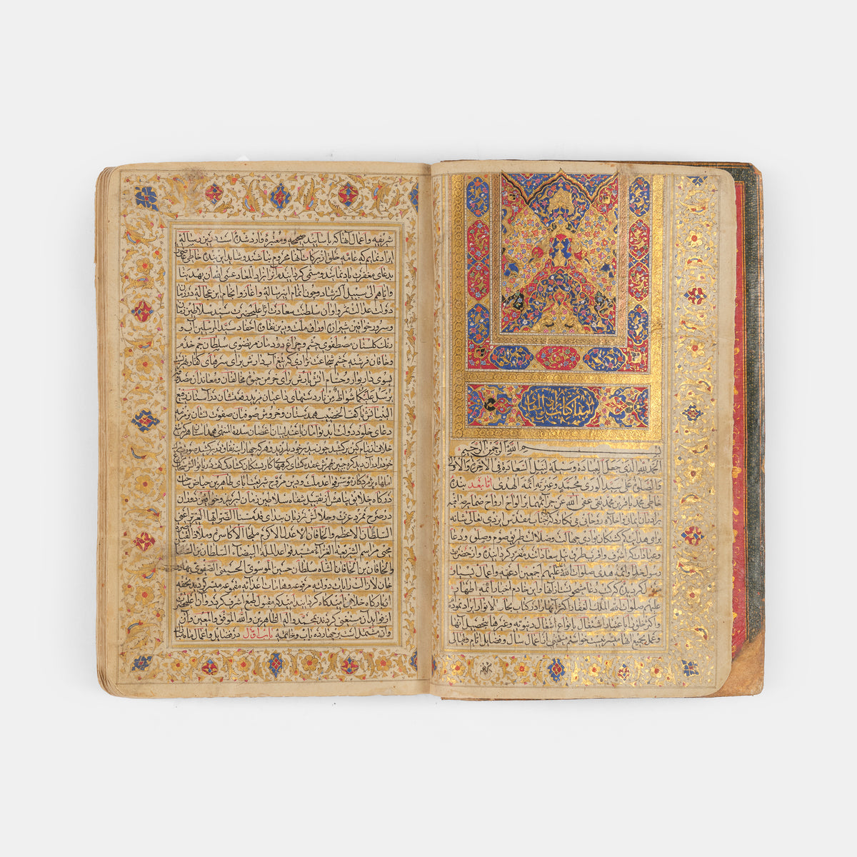 Illuminated manuscript on paper of majlisi's zad al maad from Safavid Persia copied in 1728.
