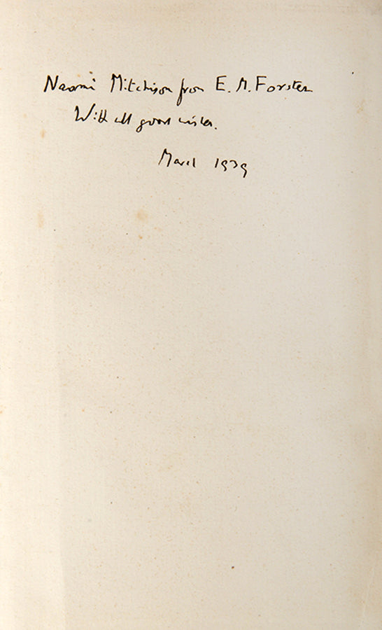 First and second edition of Alexandria: A History and a Guide by E.M. Forster, inscribed by the author to Naomi Mitchison.