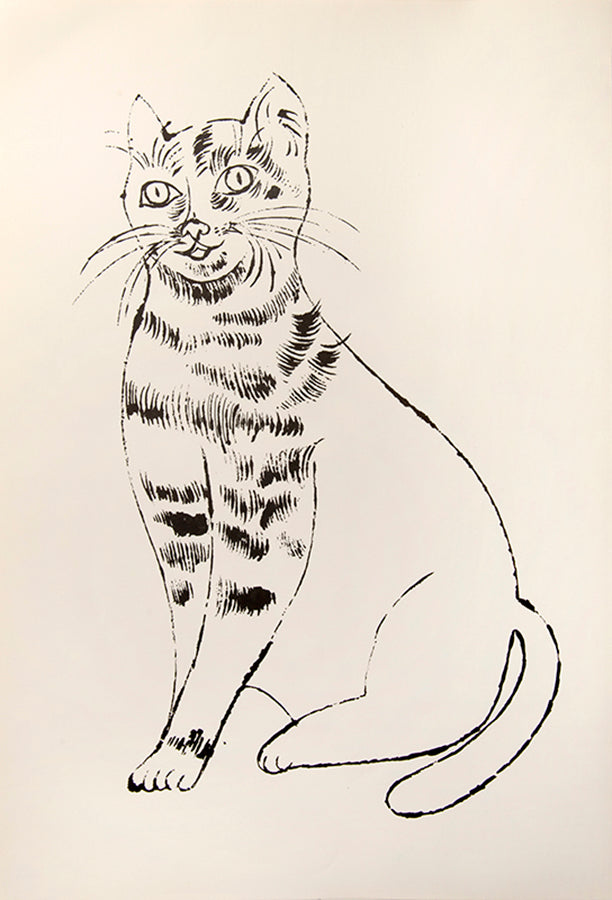 Andy Warhol, Untitled from 25 Cats, 1954, lithograph, on wove paper
