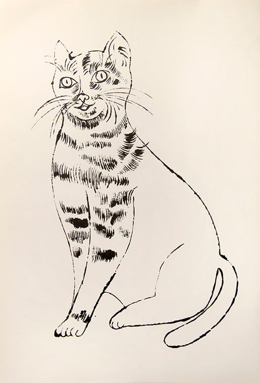 Andy Warhol, Untitled from 25 Cats, 1954, lithograph, on wove paper