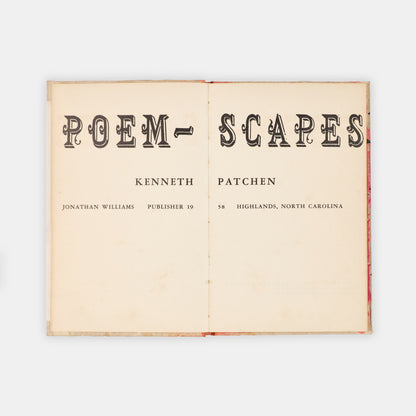 First edition of Poem-Scapes by Kenneth Patchen, one of 75 copies hand-painted by the author.