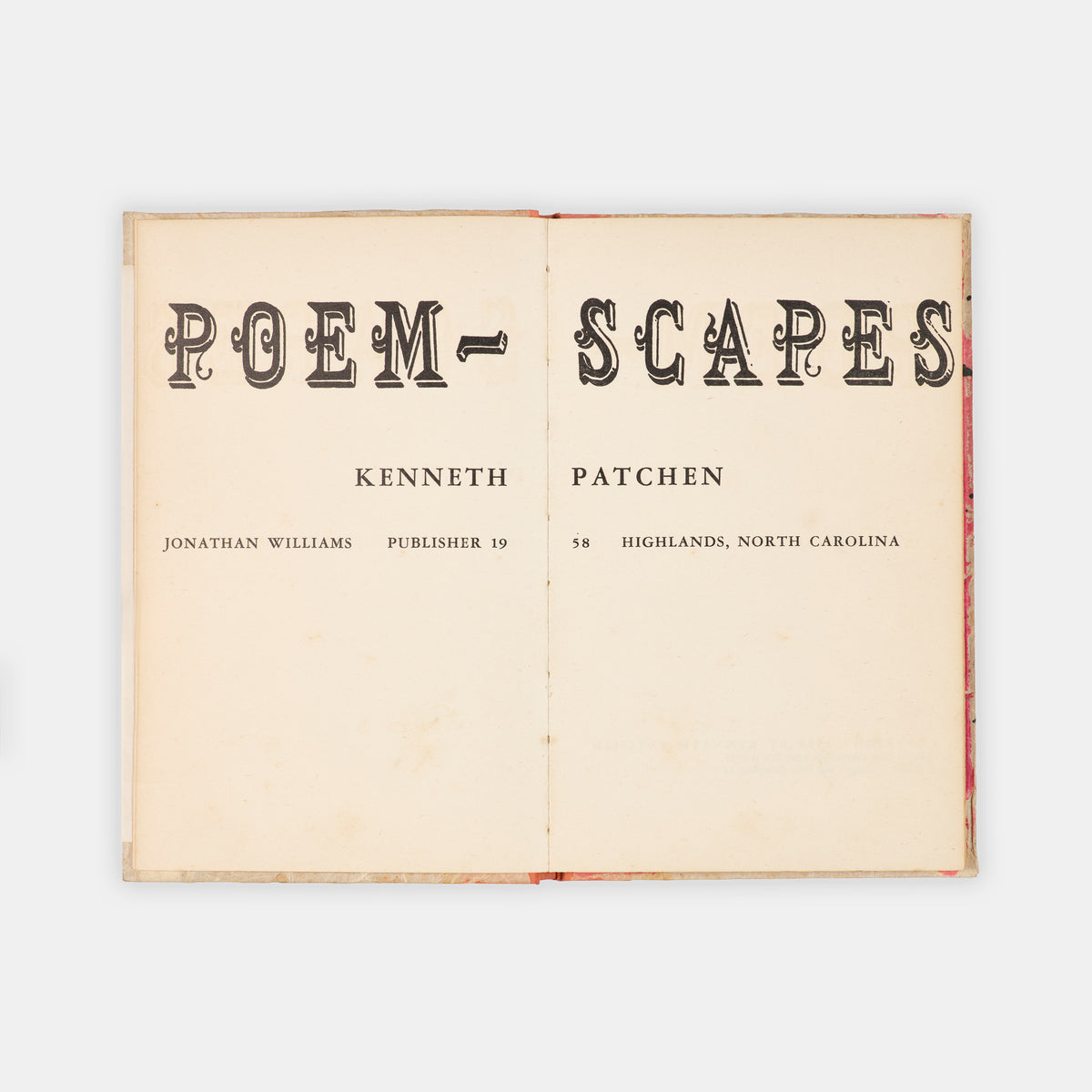 First edition of Poem-Scapes by Kenneth Patchen, one of 75 copies hand-painted by the author.
