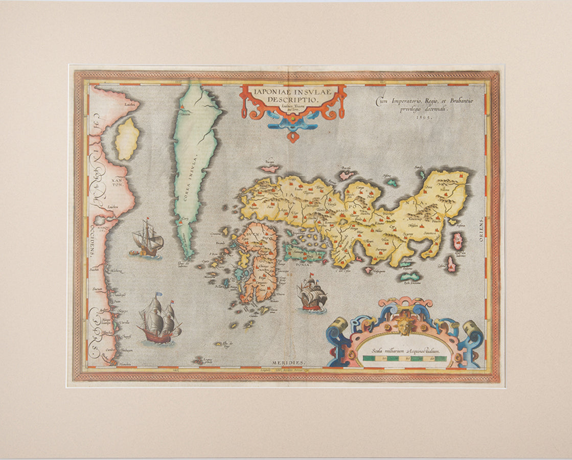 double page copper engraved map with later hand colouring from the fifth and final and most complete French edition of the Theatre de l'univers 