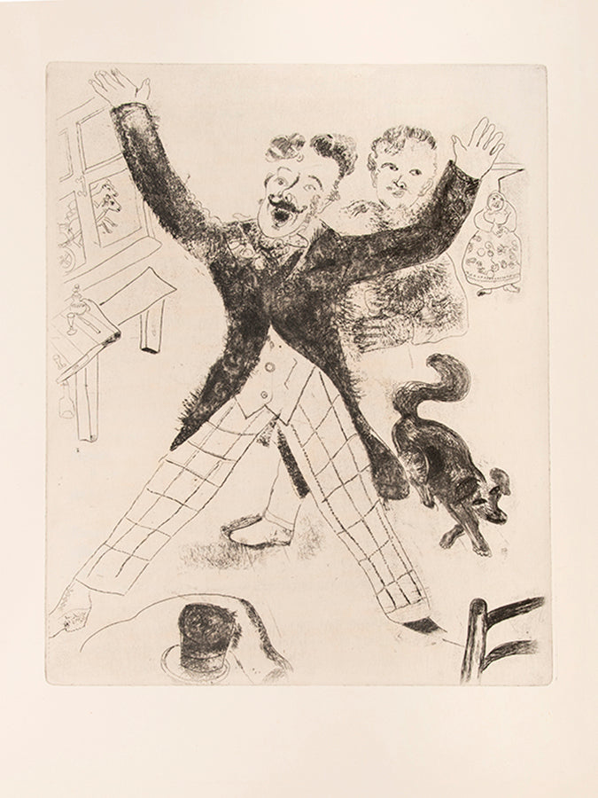 Gogol's masterpiece 'Dead Souls', the first major book entirely illustrated by Chagall and his first illustrations for Vollard. Signed by Chagall on the limitation and title-page.