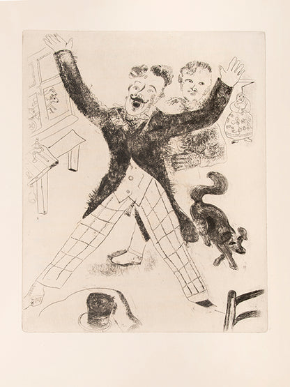 Gogol's masterpiece 'Dead Souls', the first major book entirely illustrated by Chagall and his first illustrations for Vollard. Signed by Chagall on the limitation and title-page.