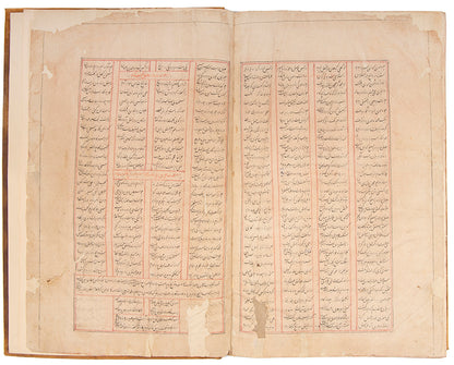 A monumental indian shahnameh with 17 illustrations in the text from mughal india in 1720.