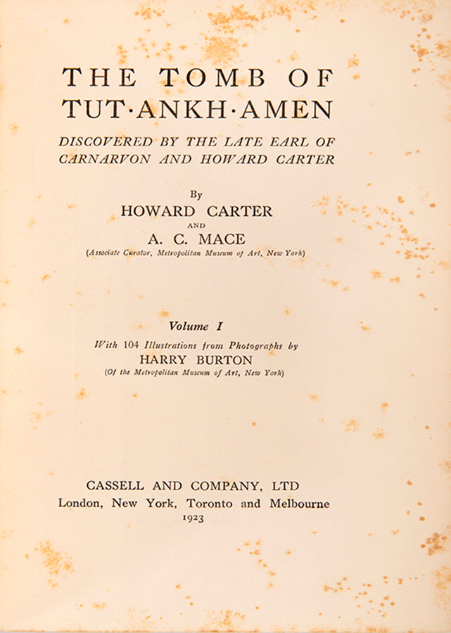 A set of Carter's TutAnkhAmen with the very rare dust-wrappers.