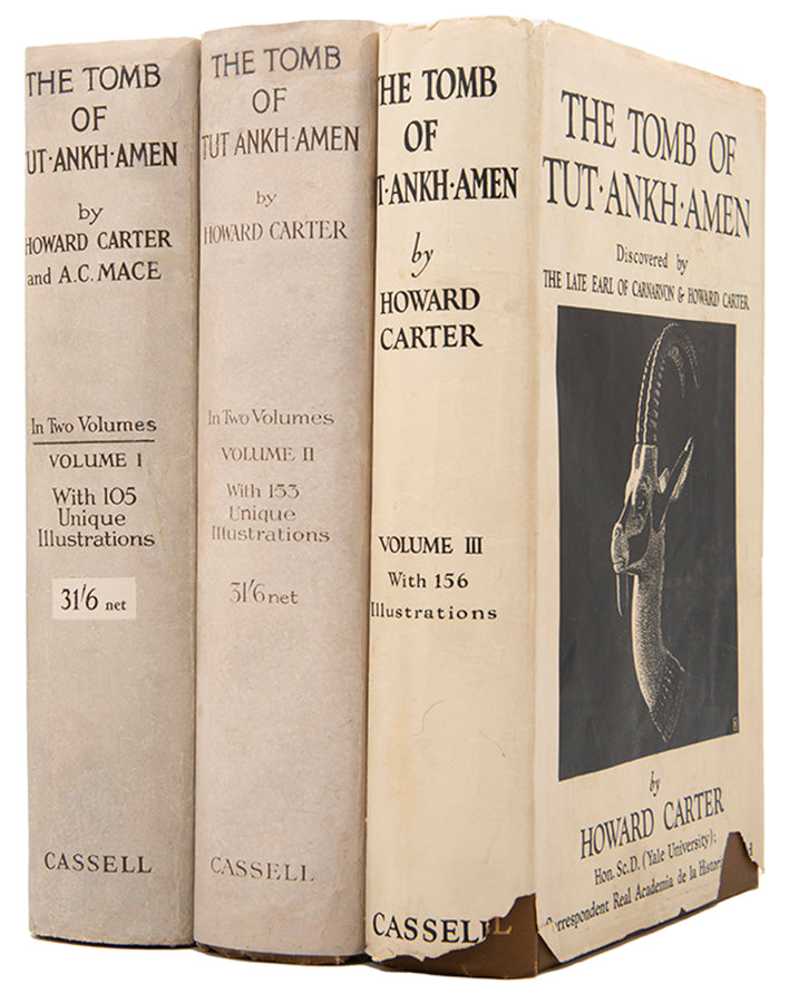 A set of Carter's TutAnkhAmen with the very rare dust-wrappers.