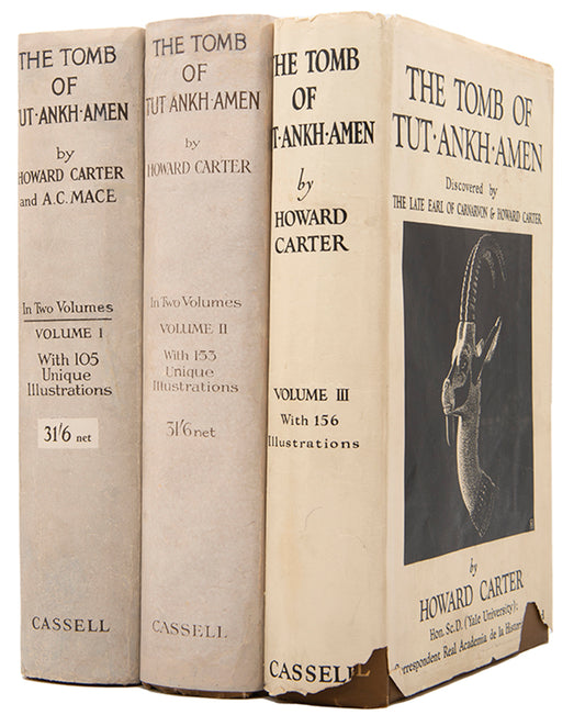 A set of Carter's TutAnkhAmen with the very rare dust-wrappers.