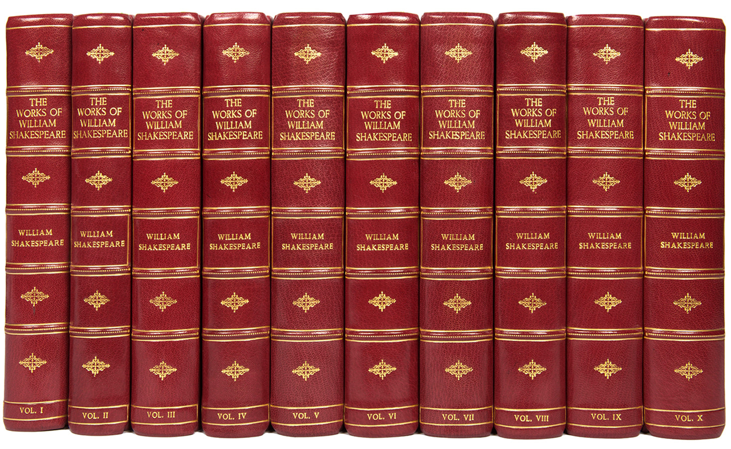 A very handsomly bound set of The Shakespeare Head Press limited edition of the bard's works, including the Sonnets; The Lover's Complaint, limited edition 1904