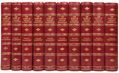 A very handsomly bound set of The Shakespeare Head Press limited edition of the bard's works, including the Sonnets; The Lover's Complaint, limited edition 1904