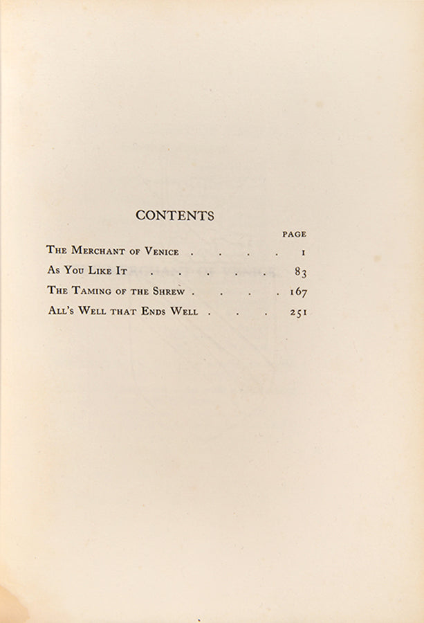 A very handsomly bound set of The Shakespeare Head Press limited edition of the bard's works, including the Sonnets; The Lover's Complaint, limited edition 1904