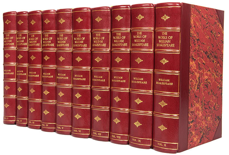 A very handsomly bound set of The Shakespeare Head Press limited edition of the bard's works, including the Sonnets; The Lover's Complaint, limited edition 1904