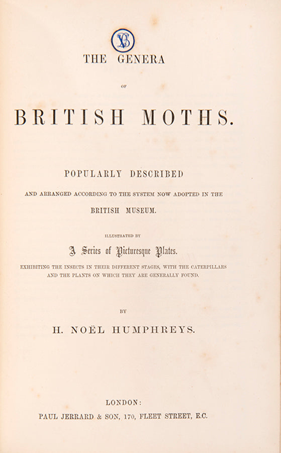 One of the most attractive natural history books of the period, the moths and caterpillars set against attractive backgrounds.