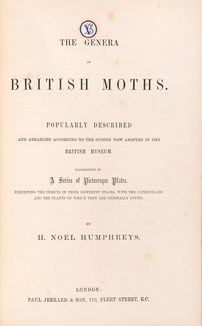 One of the most attractive natural history books of the period, the moths and caterpillars set against attractive backgrounds.