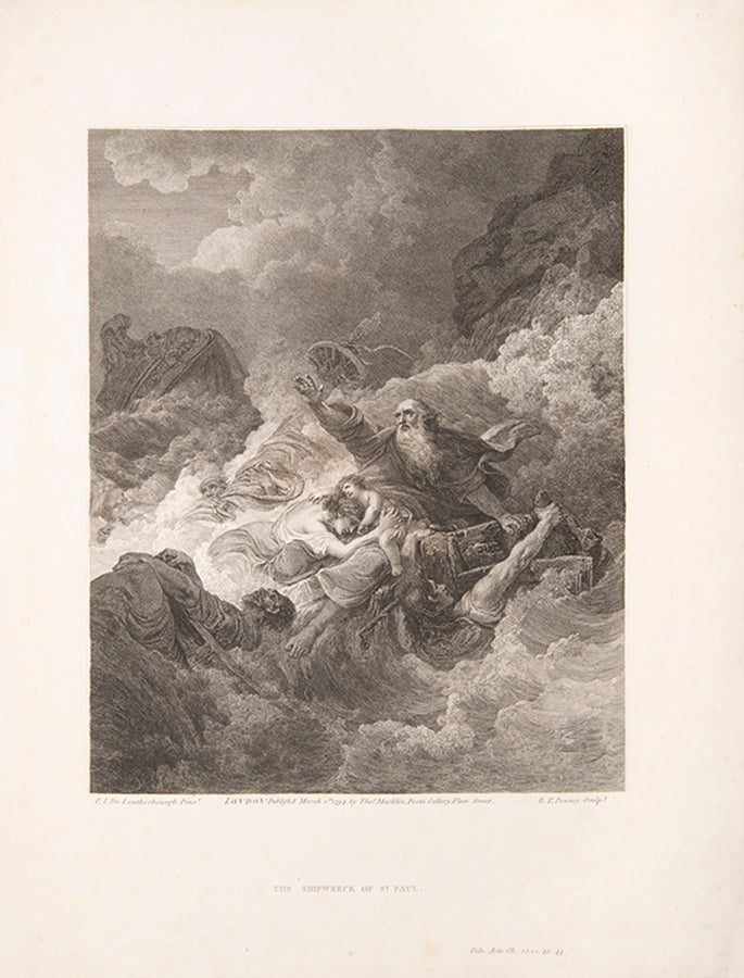 The first edition of Macklin's sumptuous edition of the King James Bible, illustrated with 68 engaved plates, 