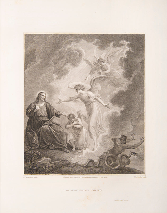 The first edition of Macklin's sumptuous edition of the King James Bible, illustrated with 68 engaved plates, 