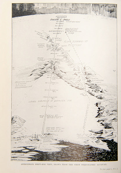 First edition of Roal Amundsen's South Pole, a cornerstone of Antarctic exploration; the account of the first expedition to reach the South Pole.