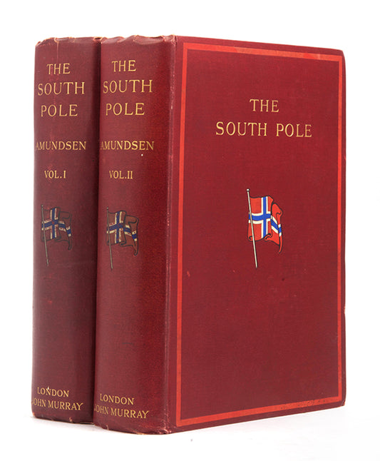 First edition of Roal Amundsen's South Pole, a cornerstone of Antarctic exploration; the account of the first expedition to reach the South Pole.